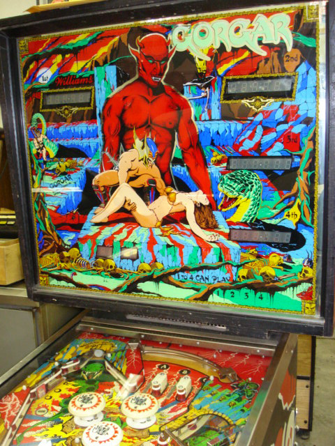 1979 Williams Gorgar Pinball Machine For Sale at R-Kade Games in Massachusetts