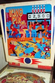 1973 Gottlieb Kingpin Pinball Machine